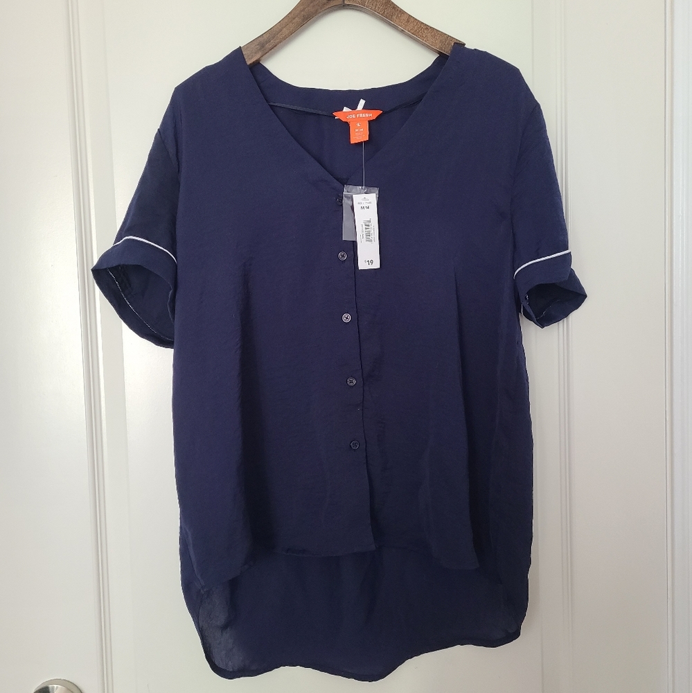 Joe fresh Vneck pajama top size M